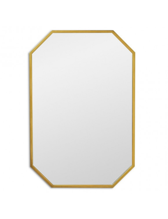 Зеркало восьмиугольное в золотой раме Stilig M Gold (Стилиг) Smal 65*97 см в интернет-магазине зеркальной мастерской ЗЕРКАЛА-М фото