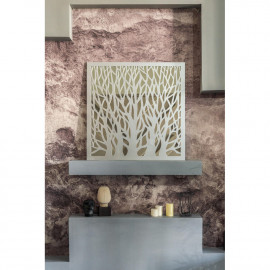 Зеркальное панно Trees Silver 